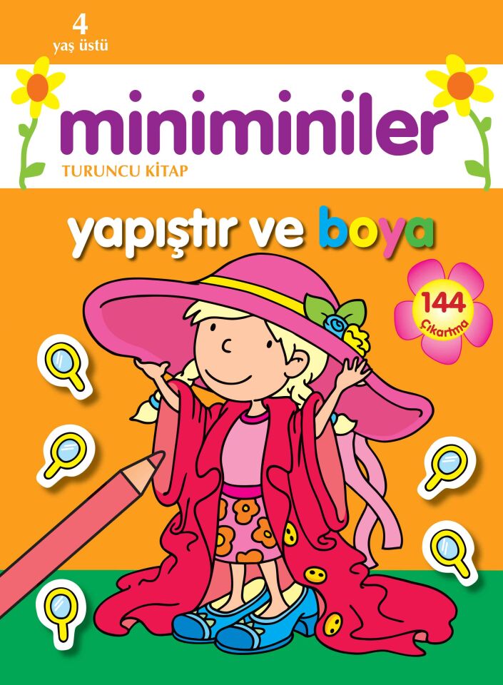 Parıltı Yayıncılık  Miniminiler Yapıştır Ve Boya (Turuncu Kitap)