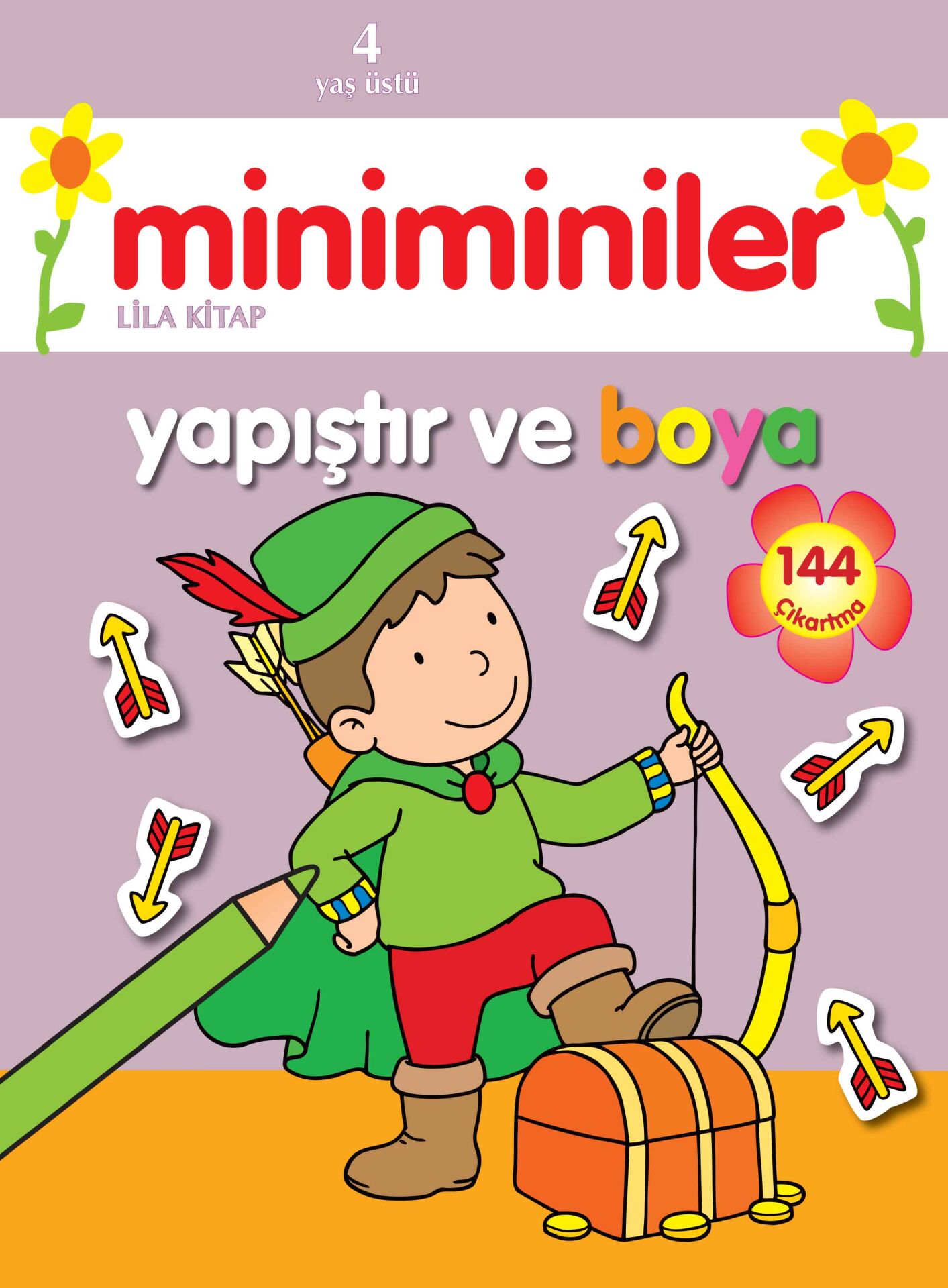 Parıltı Yayıncılık Miniminiler Yapıştır Ve Boya (Lila Kitap)