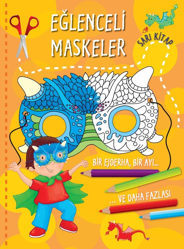 Eğlenceli Maskeler Sarı Kitap