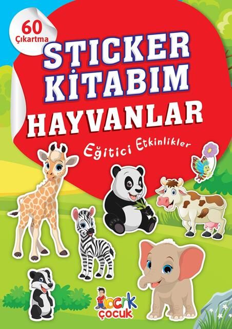 Bıcırık Yayınları Stıcker Kitabım Hayvanlar Eğitici Etkinlikler 60 Çıkartma