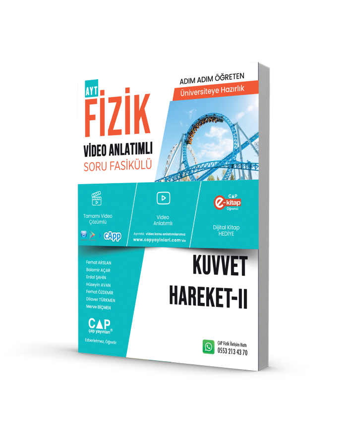 Çap Yayınları Fizik Kuvvet Hareket 1 Konu Anlatımlı Soru Bankası