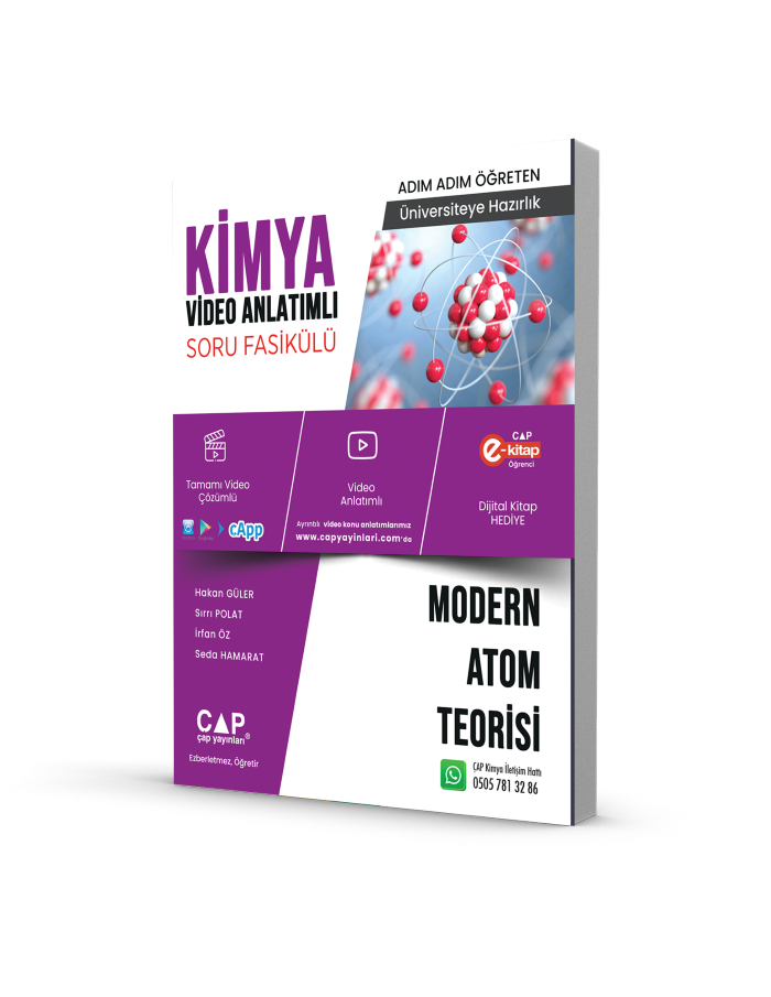 Çap Yayınları Kimya Modern Atom Teorisi Konu Anlatımlı Soru Bankası