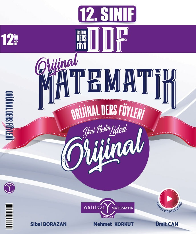 Orijinal Yayınları 12.Sınıf Matematik Odf -Kdt Fasikül Seti