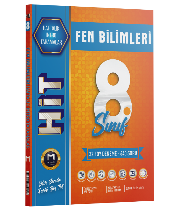 Mozaik Yayınları 8.Sınıf Fen Bilimleri Hit 32'Li Deneme