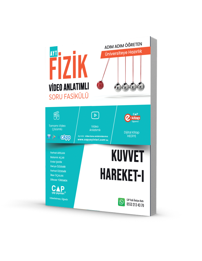 Çap Yayınları Fizik Kuvvet Hareket 1 Video Anlatımlı Soru Fasikülü