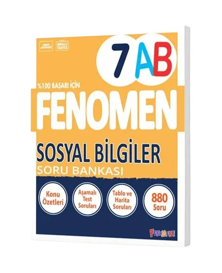 Fenomen 7.Sınıf Sosyal Bilgiler Soru Bankası (A-B)