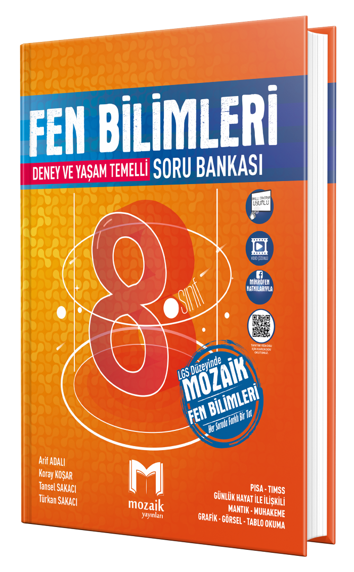 Mozaik Yayınları 8.Sınıf Fen Bilimleri Soru Bankası