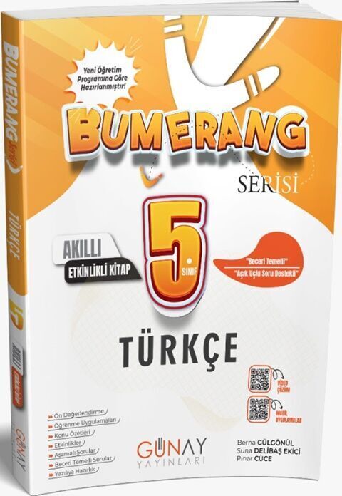 Günay Yayınları 5.Sınıf Bumerang Etkinlikli Türkçe Yeni