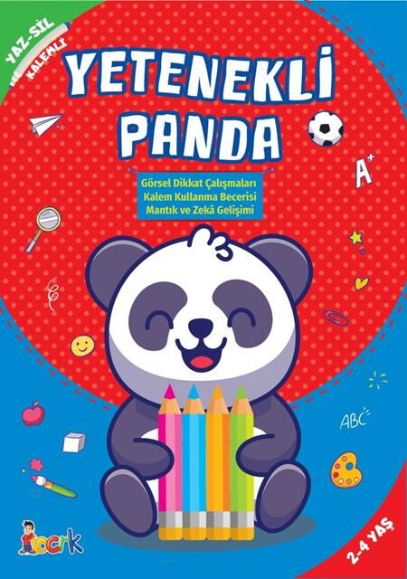 Bıcırık Yayınları Yaz-Sil Kitapları_Yetenekli Panda