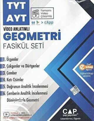 Çap Yayınları Tyt-Ayt Geometri Fasikül Seti