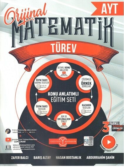 Orijinal Yayınları Ayt Matematik Türev Konu Anlatım Fasikülü