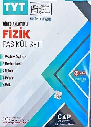 Çap Yayınları Tyt Fizik Fasikül Seti