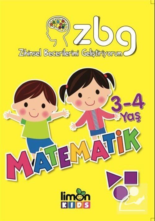 Limon Kids Zihinsel Becerilerimi Geliştiriyorum Matematik  3-4 Yaş