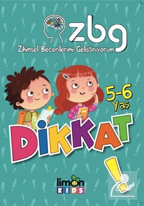 Limon Kids Zihinsel Becerilerimi Geliştiriyorum 5-6 Yaş Dikkat