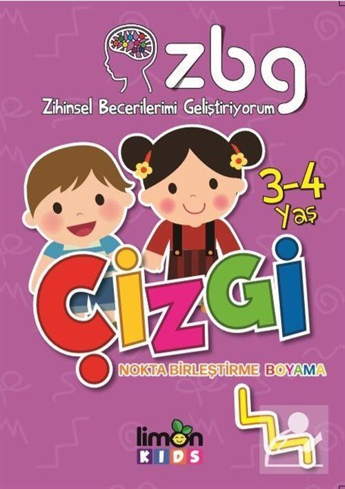 Limon Kids Zihinsel Becerilerimi Geliştiriyorum  3-4 Yaş Çizgi