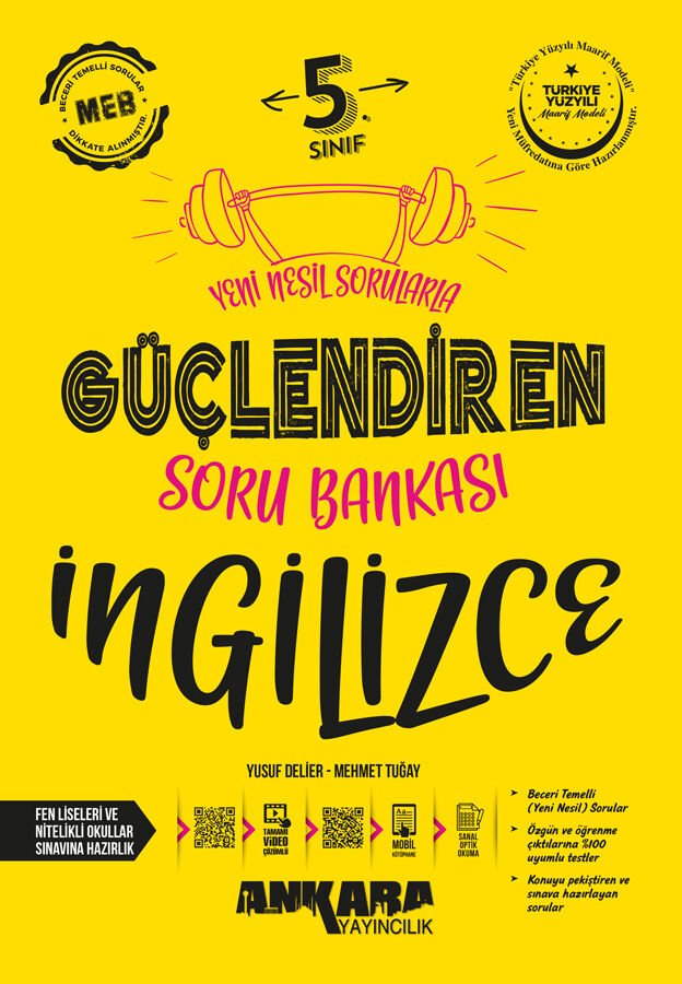 Ankara Yayıncılık 5.Sınıf Güçlendiren İngilizce Soru Bankası