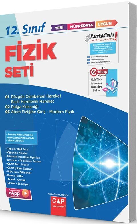 Çap Yayınları 12.Sınıf Fizik Fasikül Seti