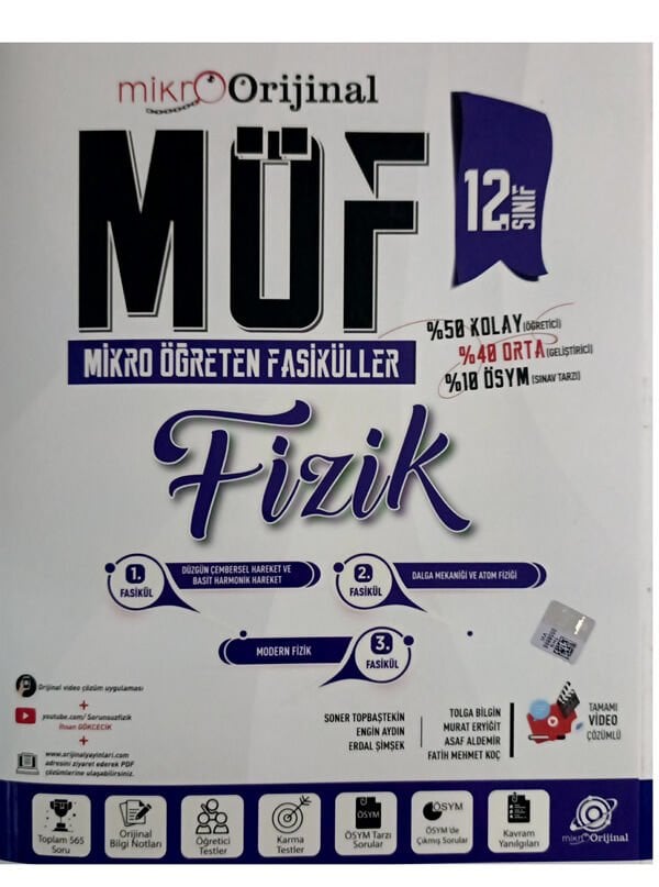 Orijinal Yayınları 12.Sınıf Mikro Fizik Möf Set