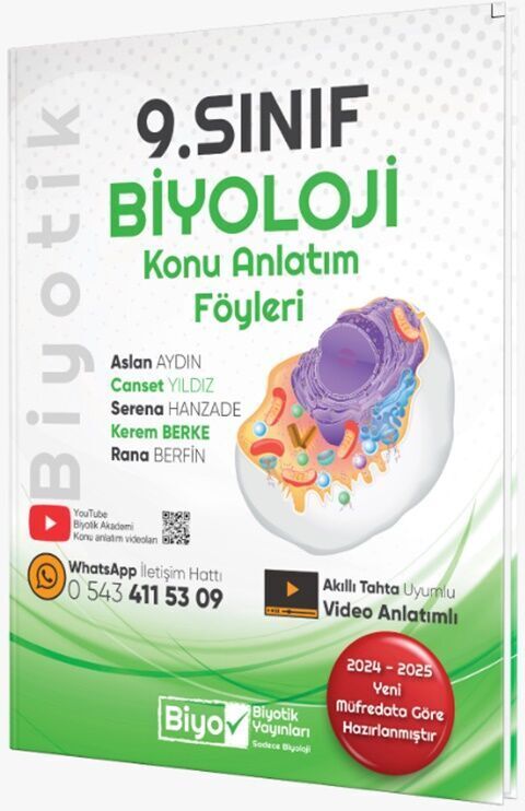 Biyotik Yayınları 9.Sınıf Biyoloji Konu Anlatım Föyleri