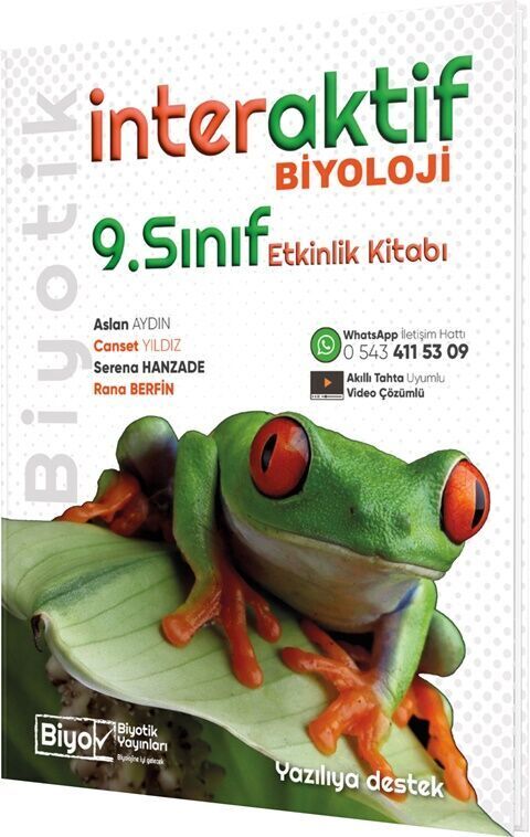 Biyotik Yayınları 9.Sınıf İnteraktif Biyoloji Etkinlik Kitabı