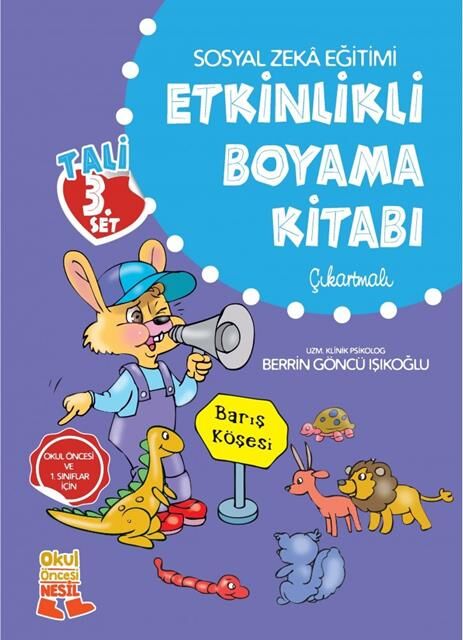 Nesil Çocuk Tali 3 Set Etkinlikli Boyama Kitabı  Çıkartmalı Okul Öncesi