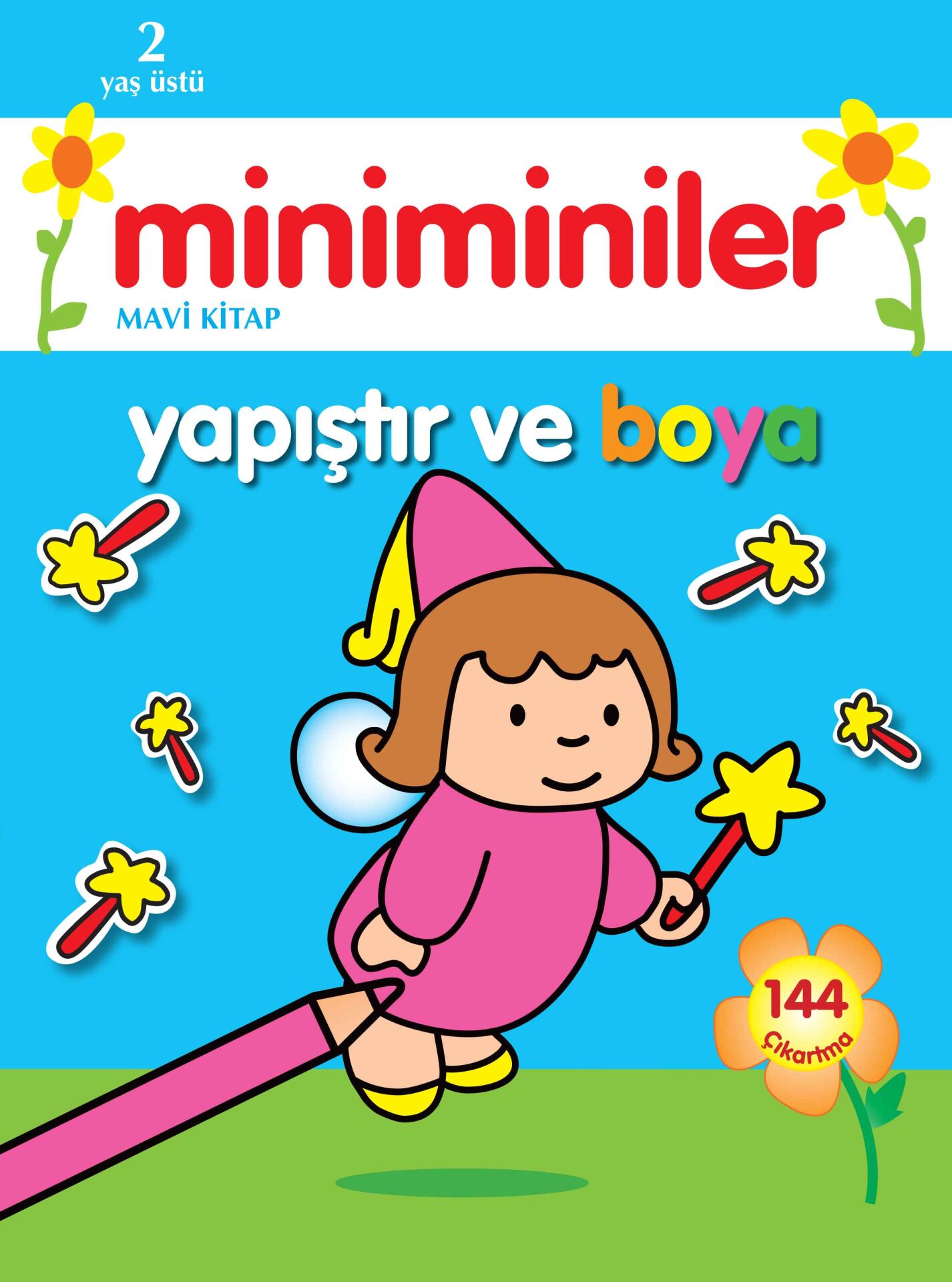 Parıltı Yayıncılık Miniminiler Yapıştır Ve Boya (Mavi Kitap)