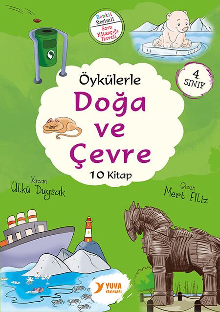 Yuva Yayınları 4.Sınıf Doğa Ve Çevre  Serisi Kutulu Set  + Soru Kitapçığı 64 Sayfa 10 Kitap