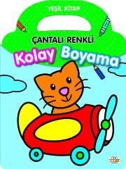 0-6 Yaş Yayınları Çantalı Renkli Kolay Boyama Yeşil Kitap