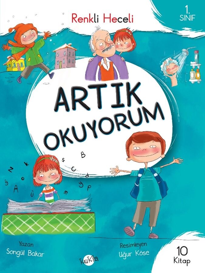 Kukla Çocuk 1.Sınıf Artık Okuyorum (Renkli Heceli)