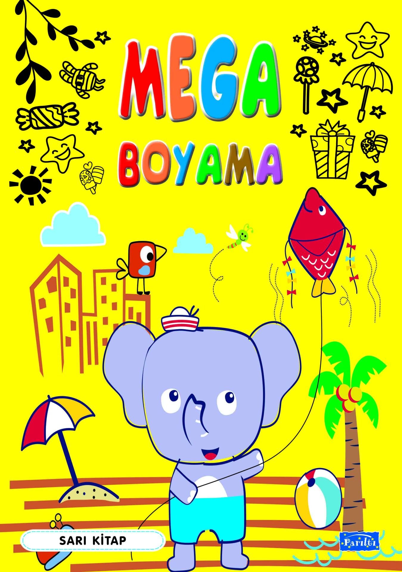 Mega Boyama-Sarı Kitap