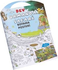 0-6 Yaş Yayınları Ormanda Safari Dev Boyama Posteri