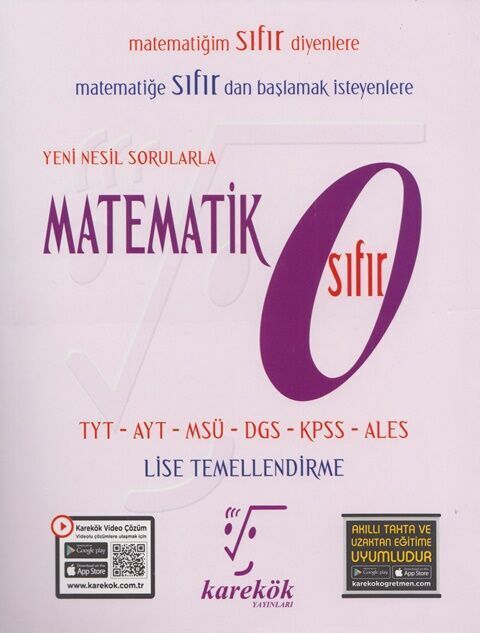 Karekök Yayınları Tyt Matematik Sıfır