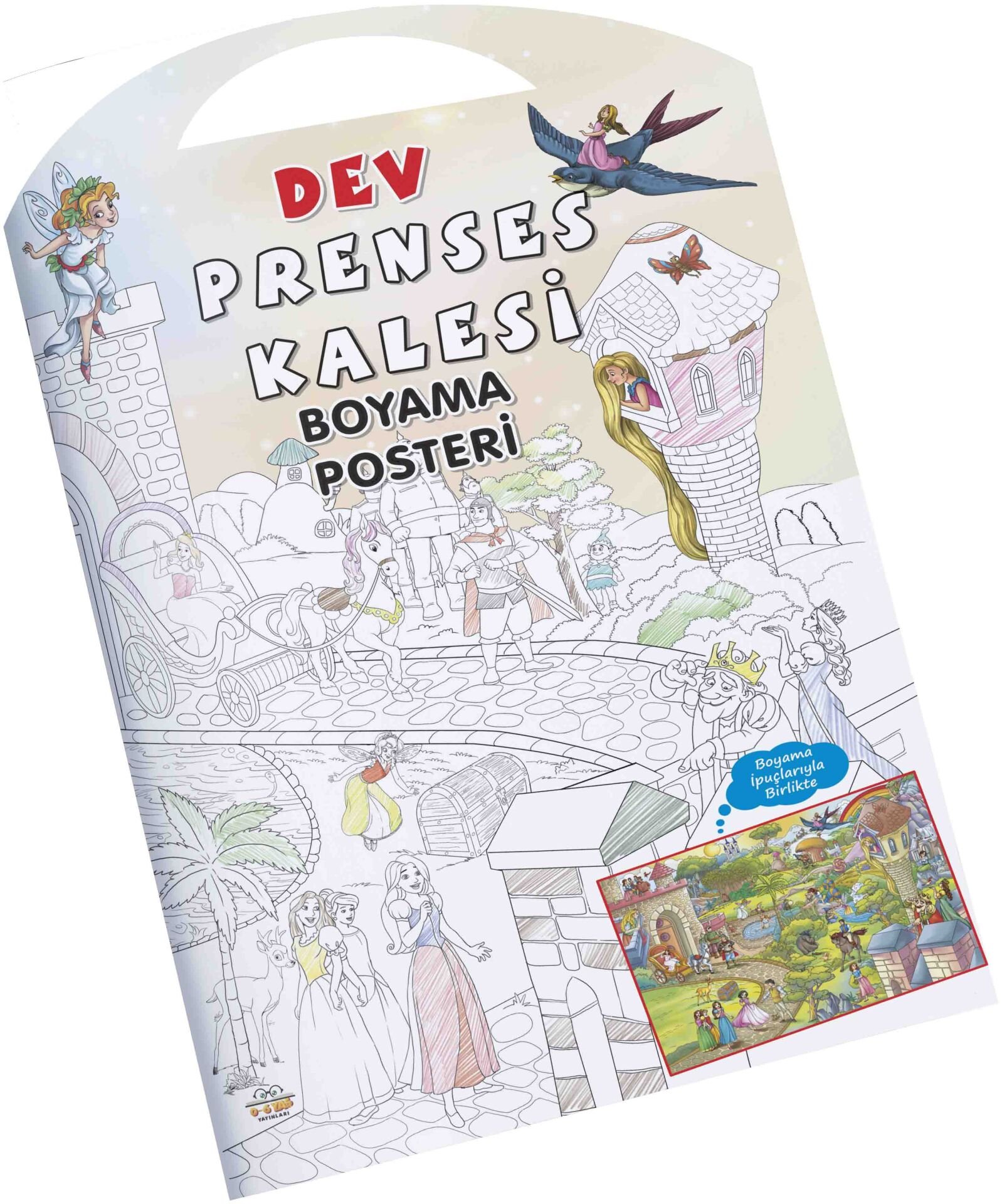 0-6 Yaş Yayınları Prenses Kalesi Dev Boyama Posteri