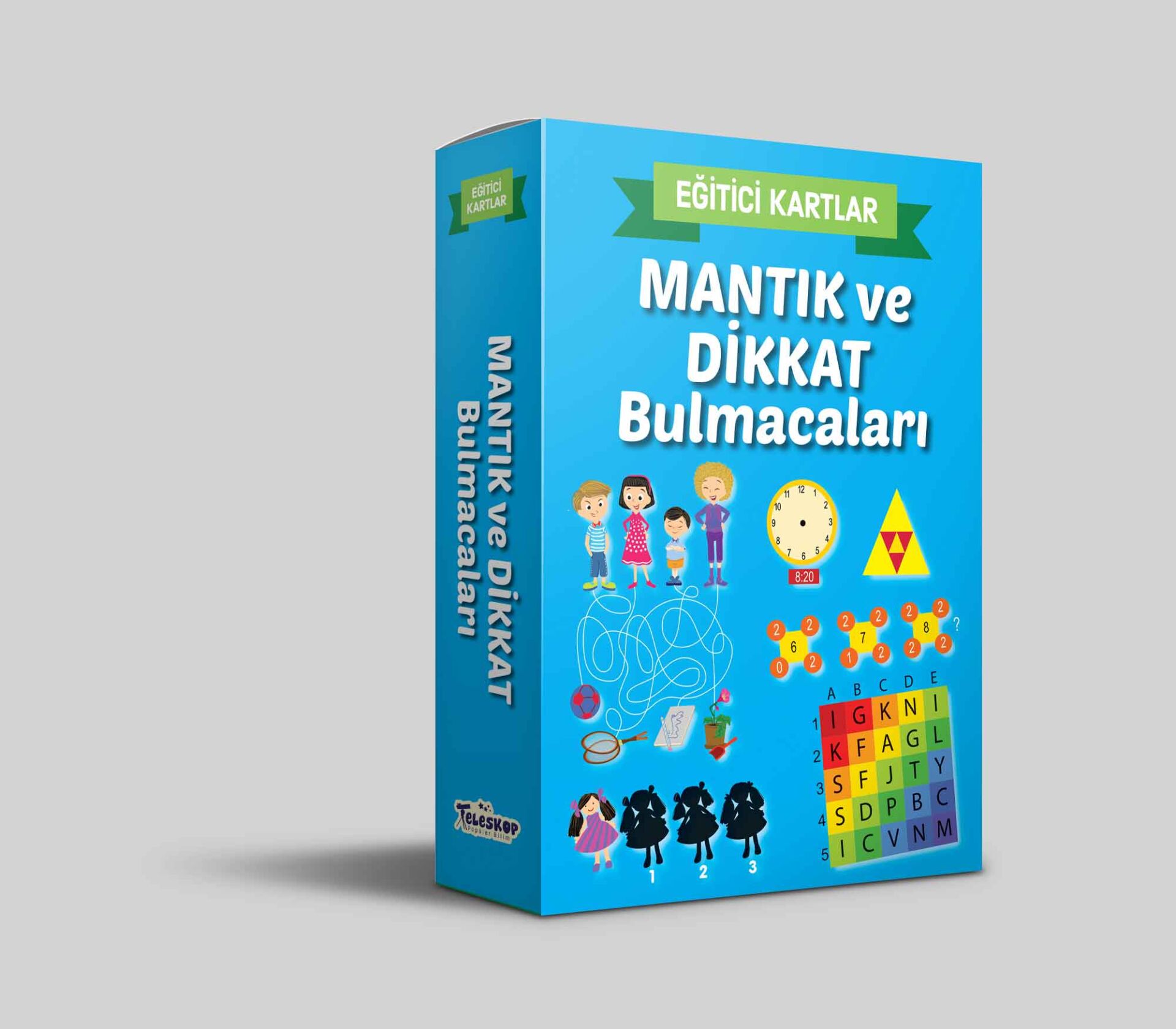 Teleskop Mantık Ve Dikkat Bulmacaları / Etkinlik Kartları