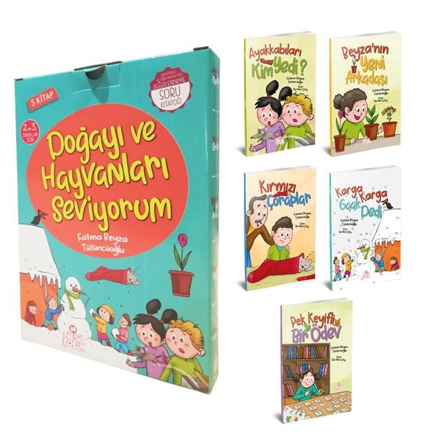 Nesil Çocuk Doğayı Ve Hayvanları Seviyorum 5 Kitap+Sk