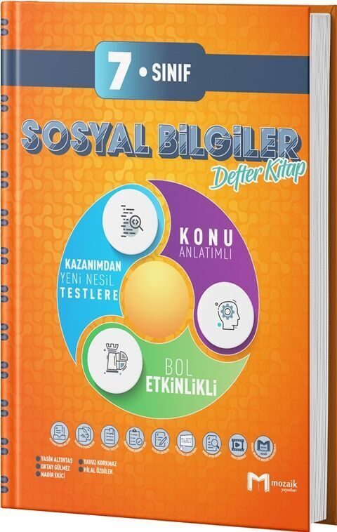 Mozaik Yayınları 7.Sınıf Sosyal Bilgiler Defter Kitap