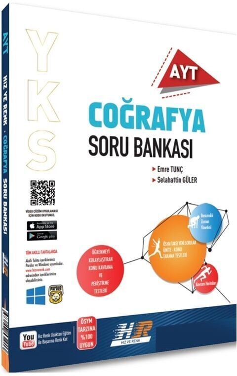 Hız Ve Renk Yayınları Ayt Coğrafya Soru Bankası