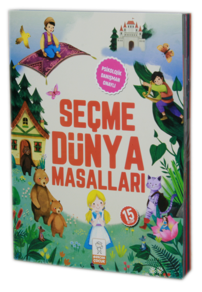 Mercan Çocuk Yayınları Seçme Dünya Masalları Resimli (15 Kitap Set) (5, 6, 7 Yaş Ve Üstü) & Okuma Dizisi