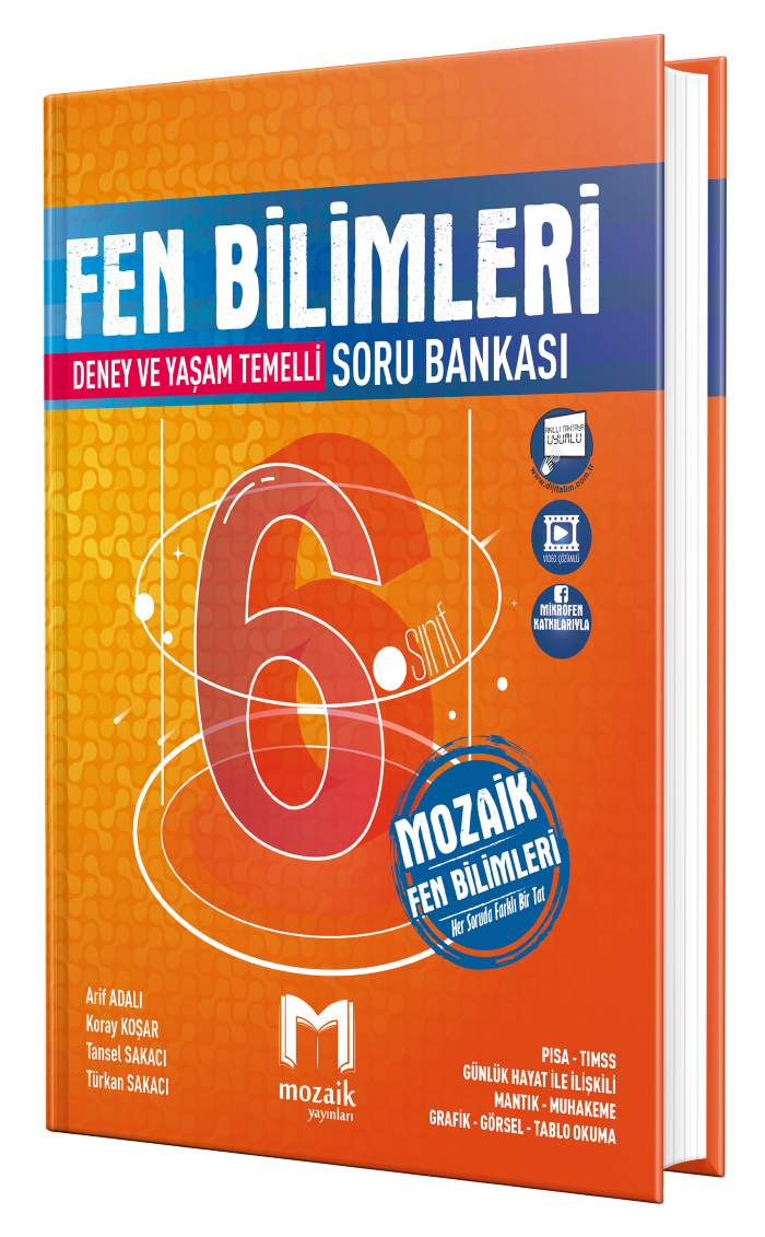 Mozaik Yayınları 6.Sınıf Fen Bilimleri Soru Bankası