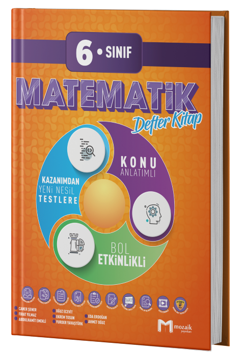 Mozaik Yayınları 6.Sınıf Matematik Defter Kitap