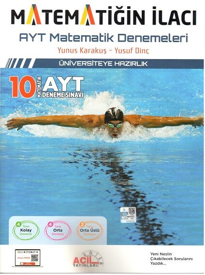 Acil Yayınları Matematiğin İlacı Ayt Matematik Denemeleri