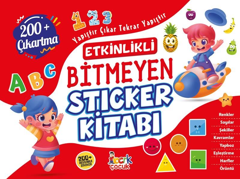 Bıcırık Yayınları Etkinlikli Bitmeyen Stıcker Kitabı (Yapıştır Çıkar Tekrar Yapıştır)