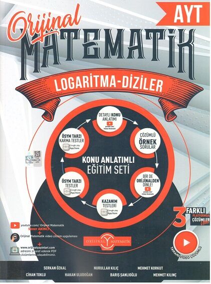 Orijinal Yayınları Ayt Matematik Logaritma Diziler Konu Anlatım Fasikülü