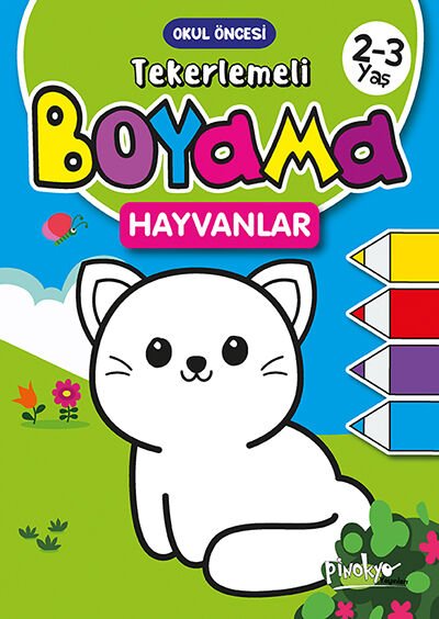 Pinokyo Yayınları Tekerlemeli Boyama Hayvanlar  2-3 Yaş