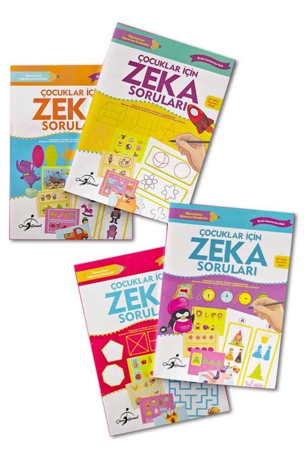 Çocuk Gezegeni Çocuklar İçin Zeka Soruları   4 Kitap