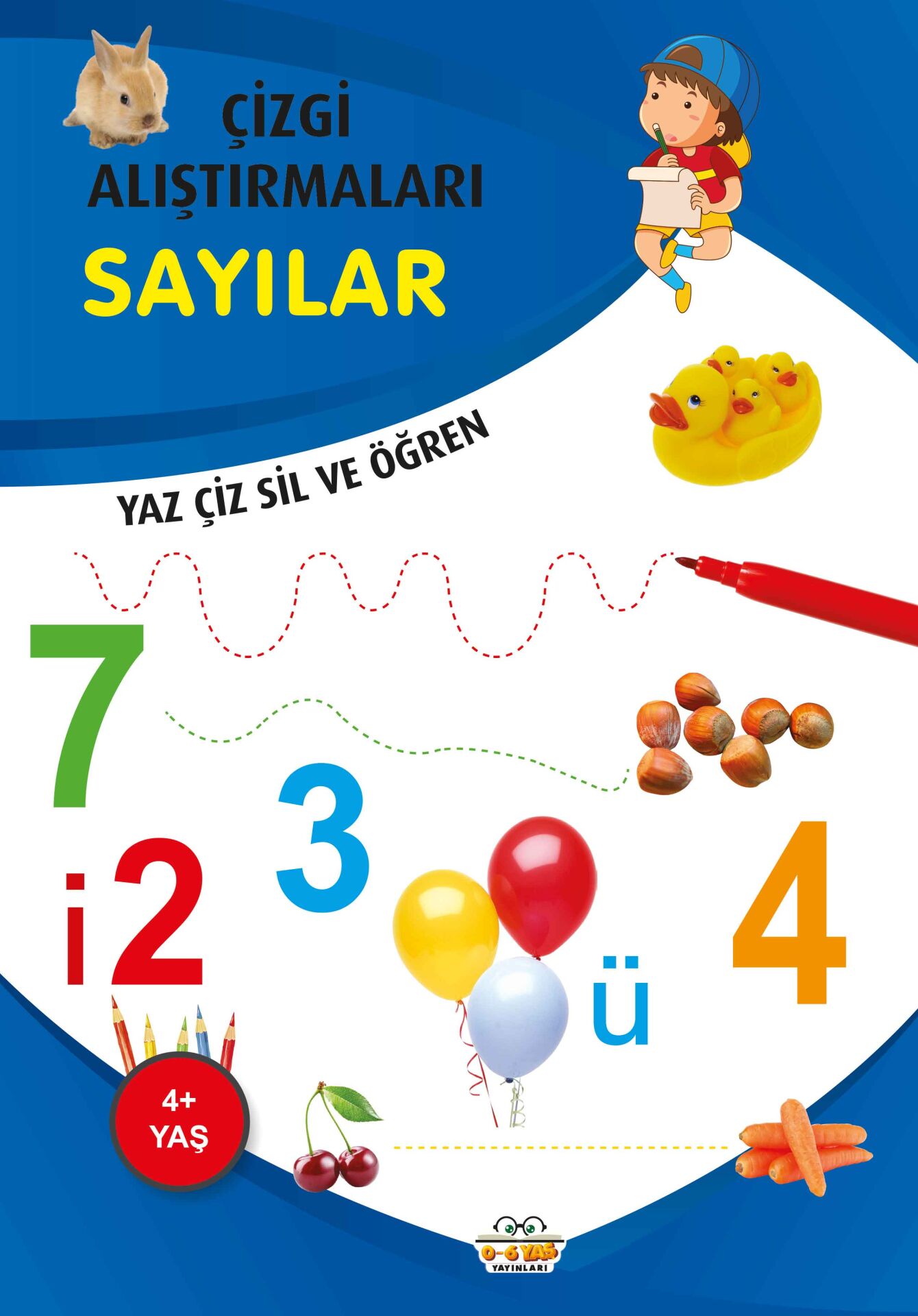 0-6 Yaş Yayınları Çizgi Alıştırmaları Sayılar