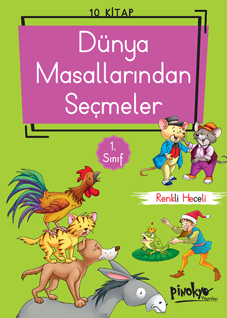 Pinokyo Yayınları 1.Sınıf Dünya Masallarından Seçmeler (Heceli)