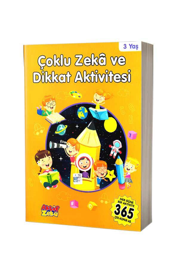 Çoklu Zeka Ve Dikkat Aktivitesi 3 Yaş - Turuncu Kitap