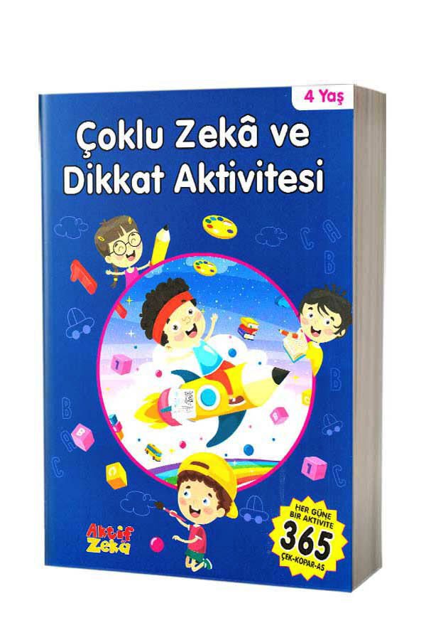 Çoklu Zeka Ve Dikkat Aktivitesi 4 Yaş - Mavi Kitap