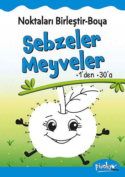 Pinokyo Yayınları Noktaları Birleştir - Boya Sebzeler Meyveler